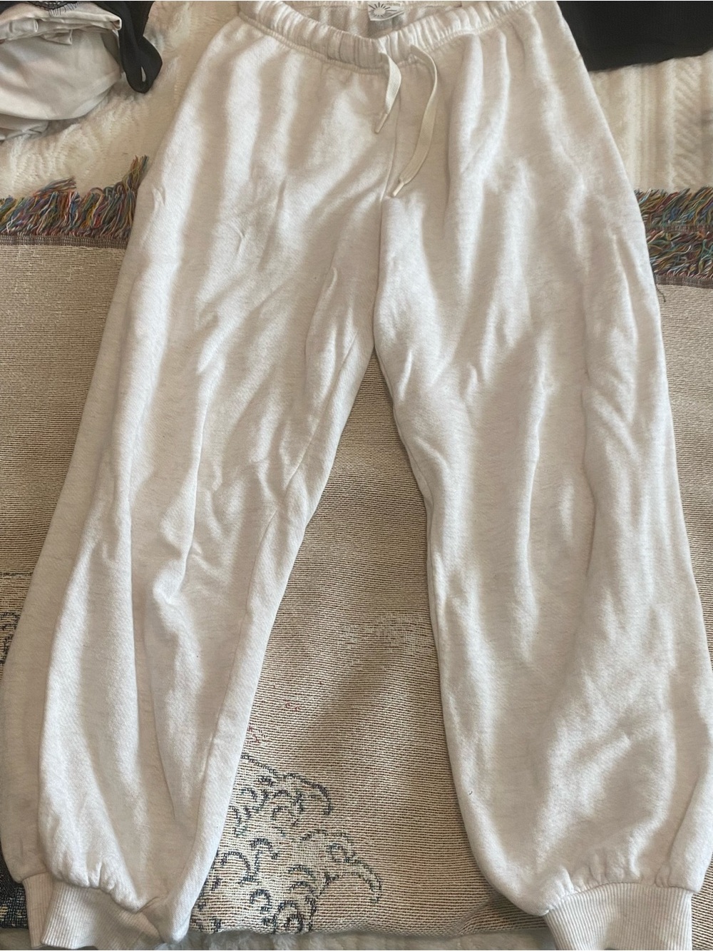 aerie OFFLINE Cream Cozy Drawstring Sweatpants